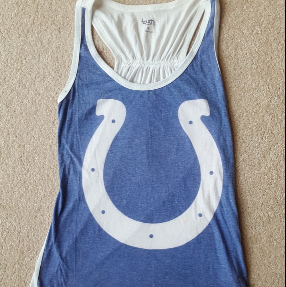 Blue and White Women's Tank Top